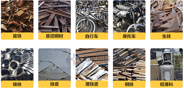 廢金屬破碎機適合物料